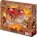 One Piece card game illustration box vol.5 packaging with character images and flames.