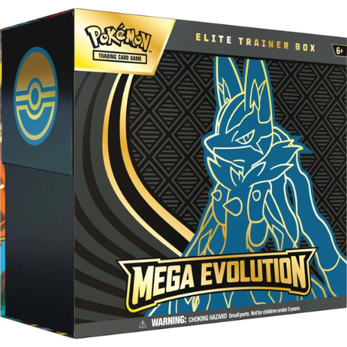 Pokémon trading card game elite trainer box with Mega Evolution design
