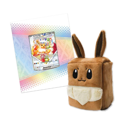 Plush toy resembling a character from a trading card game on a white background