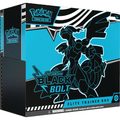 Pokémon Black Bolt Elite Trainer Box packaging with Pokémon logo.