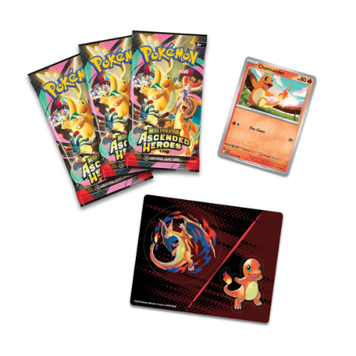 Pokémon trading card game packs and cards on a white background